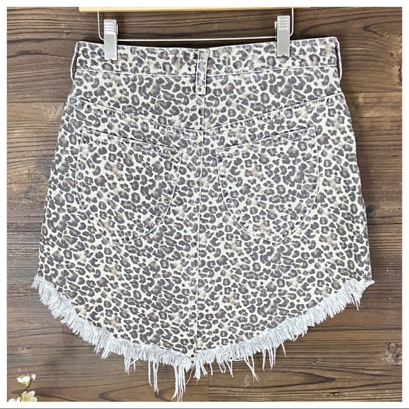 NWT Free People Printed Bailey Denim Mini - Picture 5 of 6